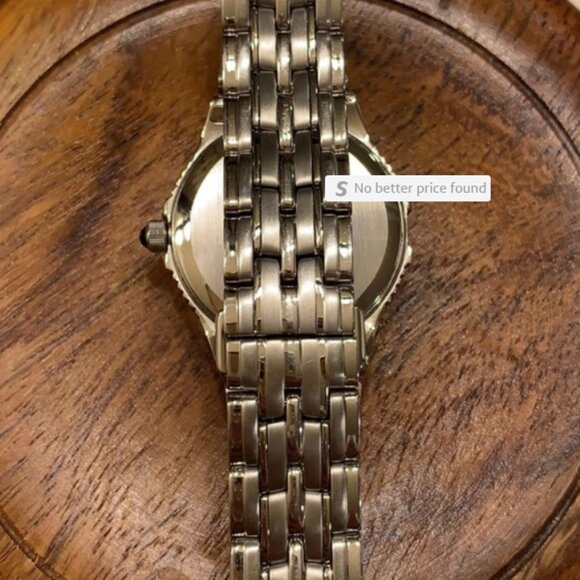 Seiko Stainless Steel Ladies Watch w/Diamond Accents Needs New Battery - Size 6\